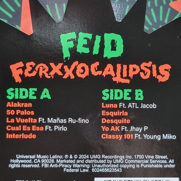 VINYL Feid: Ferxxocalipsis - Exclusive Limited Picture LP NEW / NEVER PLAYED - Picture 4 of 4